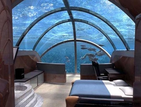 Hoteles de lujo bajo el mar